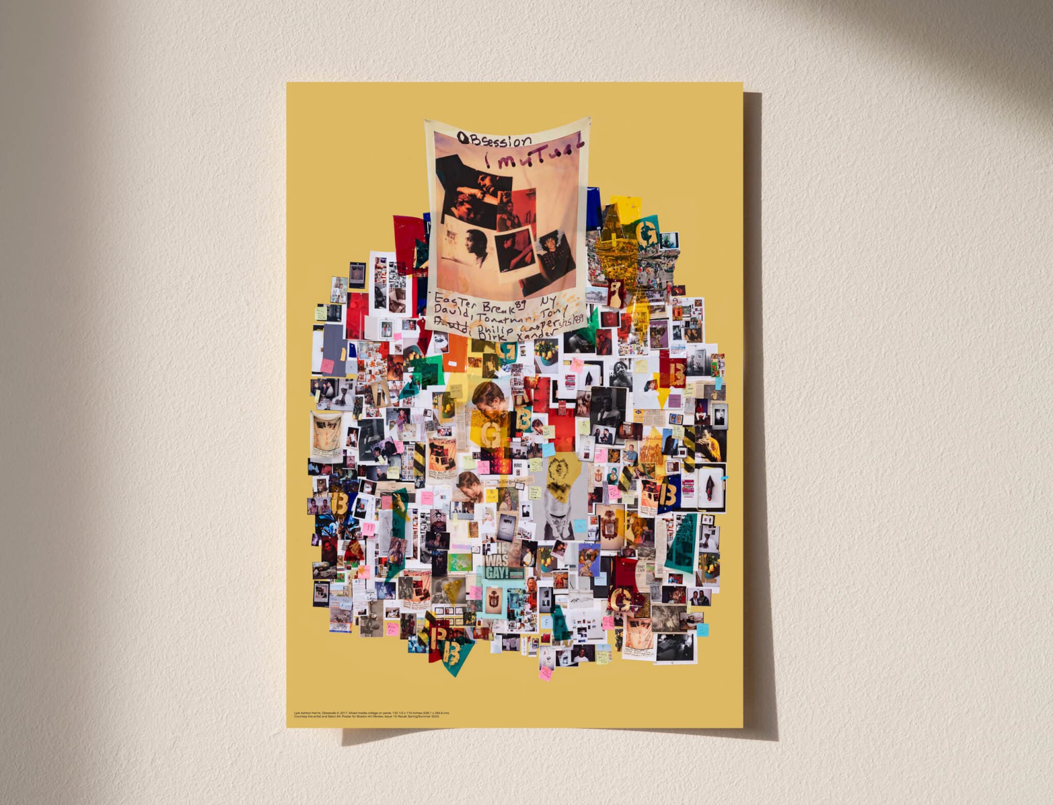 Mockup of Lyle Ashton Harris' poster for Boston Art Review