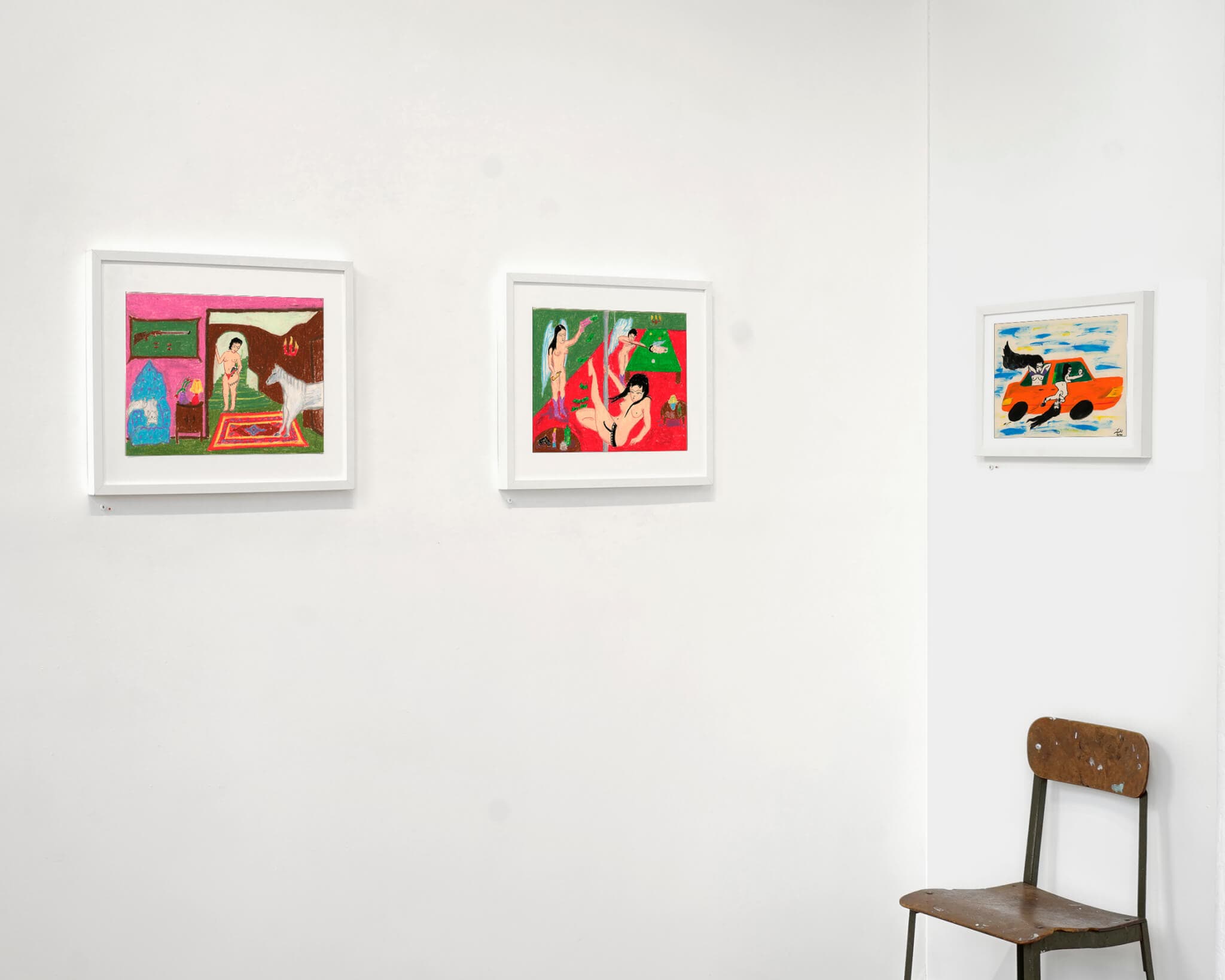 Colorful portraits featuring Persian women.